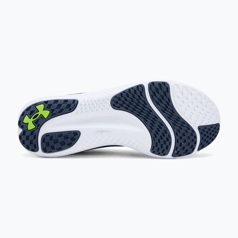 Pánské běžecké boty Under Armour Charged Speed Swift washed navy/black/high vis yellow 4