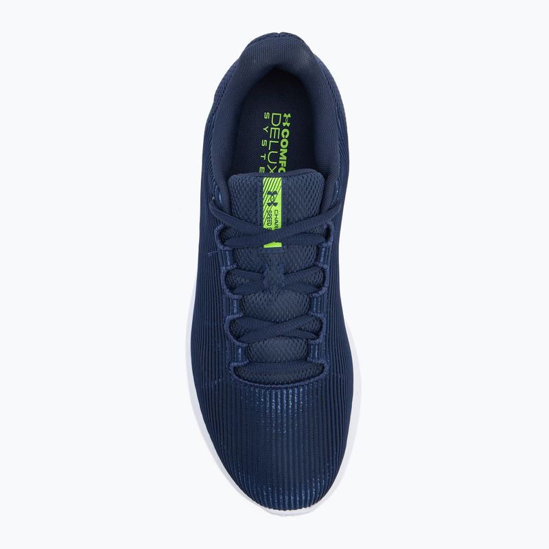 Pánské běžecké boty Under Armour Charged Speed Swift washed navy/black/high vis yellow 5