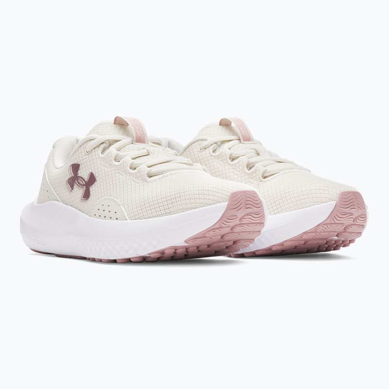 Dámské běžecké boty Under Armour Charged Surge 4 Summit White/Tourmaline Pink/Metallic Tourmaline Pink 2