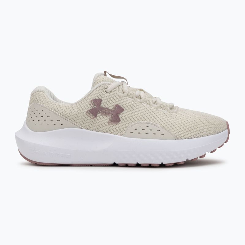Dámské běžecké boty Under Armour Charged Surge 4 Summit White/Tourmaline Pink/Metallic Tourmaline Pink 2