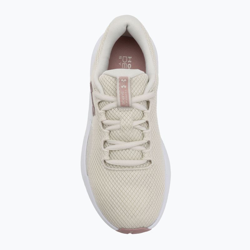 Dámské běžecké boty Under Armour Charged Surge 4 Summit White/Tourmaline Pink/Metallic Tourmaline Pink 5