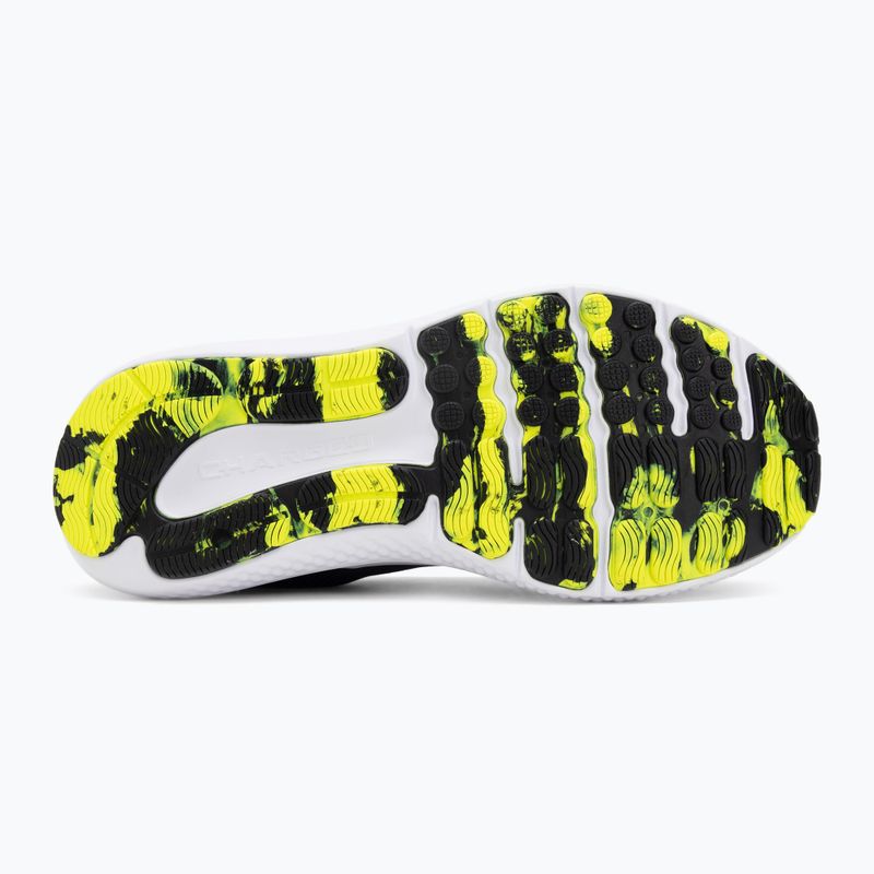 Pánské běžecké boty Under Armour Charged Surge 4 washed navy/black/high vis yellow 4