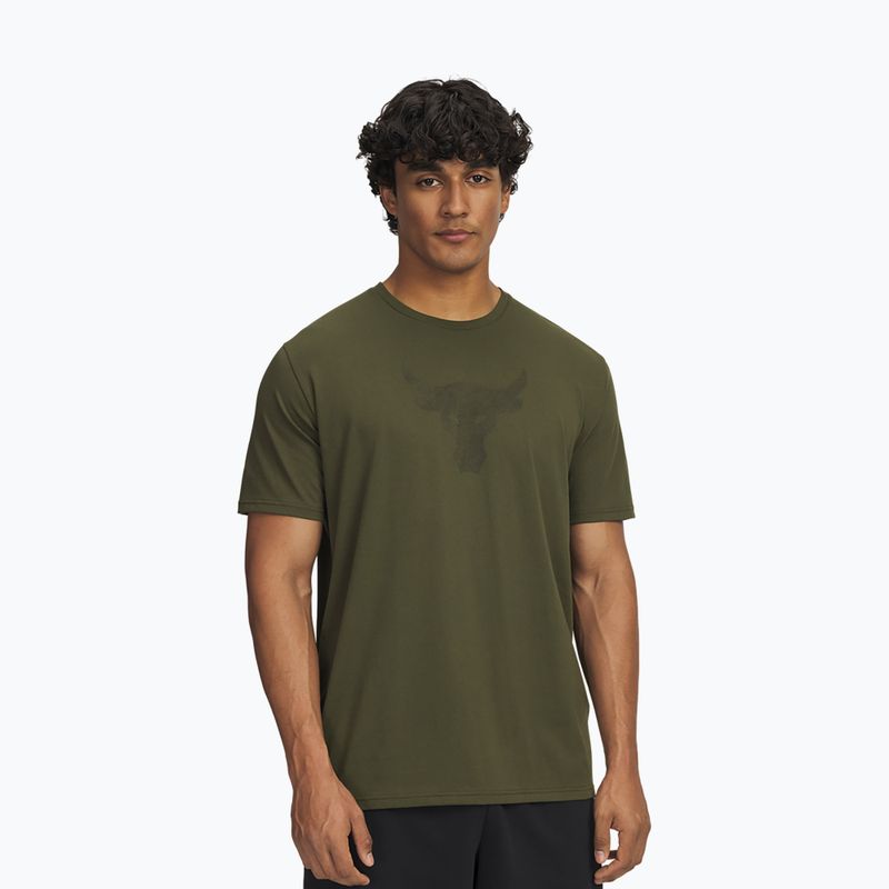 Pánská tréninková tričko Under Armour Project Rock Payoff Graphic expedition green/black