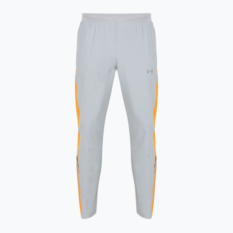 Pánské běžecké kalhoty Under Armour Velociti Storm mod gray/squad orange/reflective
