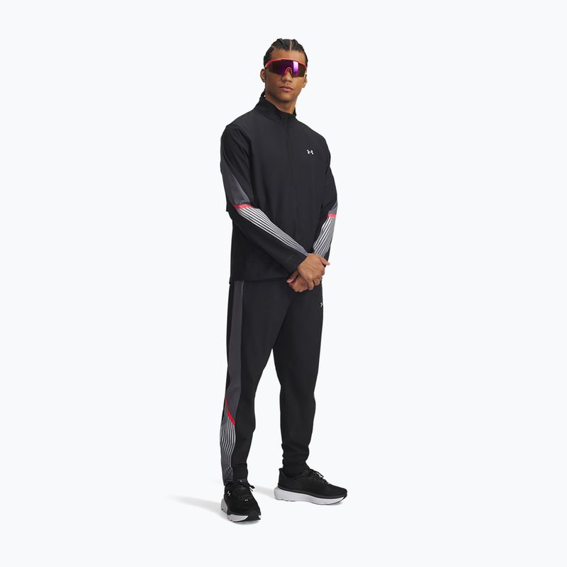 Pánské běžecké kalhoty Under Armour Velociti Storm black/castlerock/reflective 2