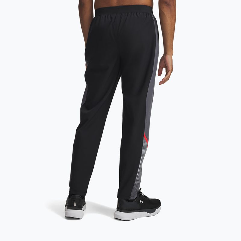 Pánské běžecké kalhoty Under Armour Velociti Storm black/castlerock/reflective 3