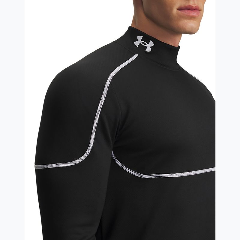 Pánské tréninkové tričko Longsleeve Under Armour Cold Weather Grid black/black/white 3