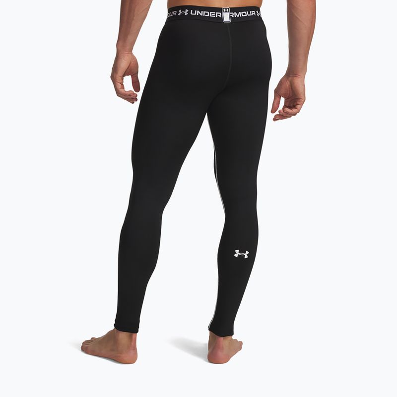 Pánské legíny Under Armour Cold Weather Grid black/white/white 3