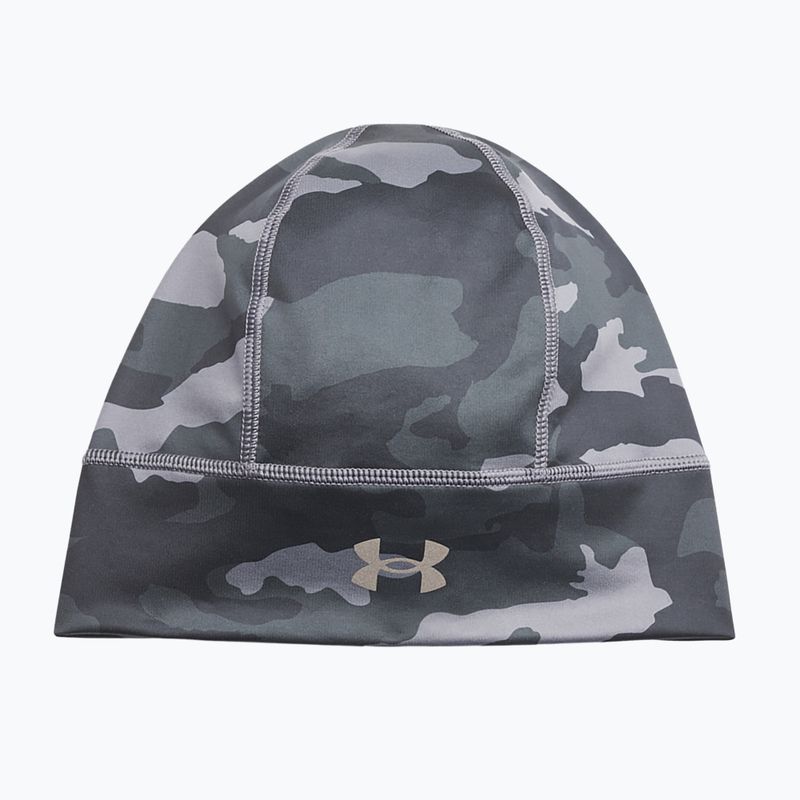 Pánská běžecká čepice Under Armour Storm Men'S Storm Launch Beanie castlerock/black