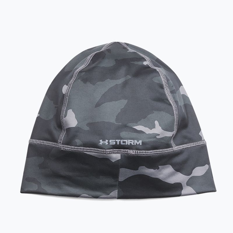 Pánská běžecká čepice Under Armour Storm Men'S Storm Launch Beanie castlerock/black 2