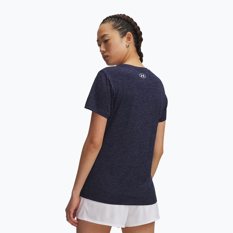 Dámské tréninkové tričko Under Armour Tech Twist midnight navy/white 2