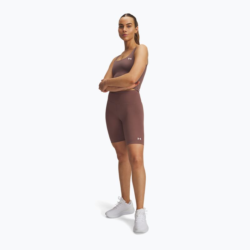 Dámské tréninkové šortky Under Armour Motion Bike EMEA sierra taupe/white 2
