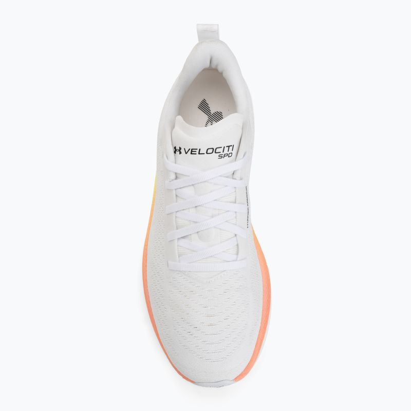 Dámské běžecké boty Under Armour Velociti SPD white/orange bloc/metallic silver 5