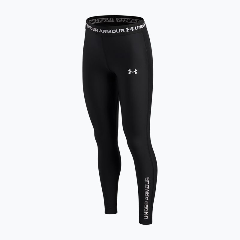 Dětské legíny Under Armour HeatGear Graphic Leggings black/white 3