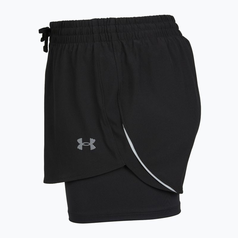 Dámské běžecké šortky Under Armour Velociti Pro 4" 2N1 ultimate black/ultimate black/ultimate black 3