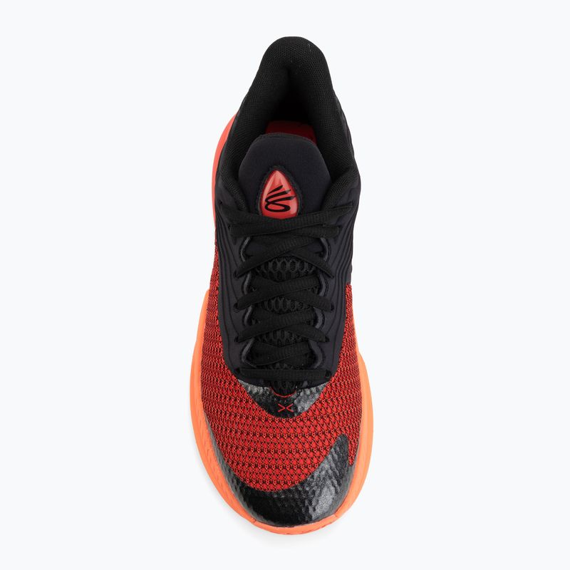 Basketbalové boty Under Armour Curry Splash 26 black/electric tangerine/racer red 5