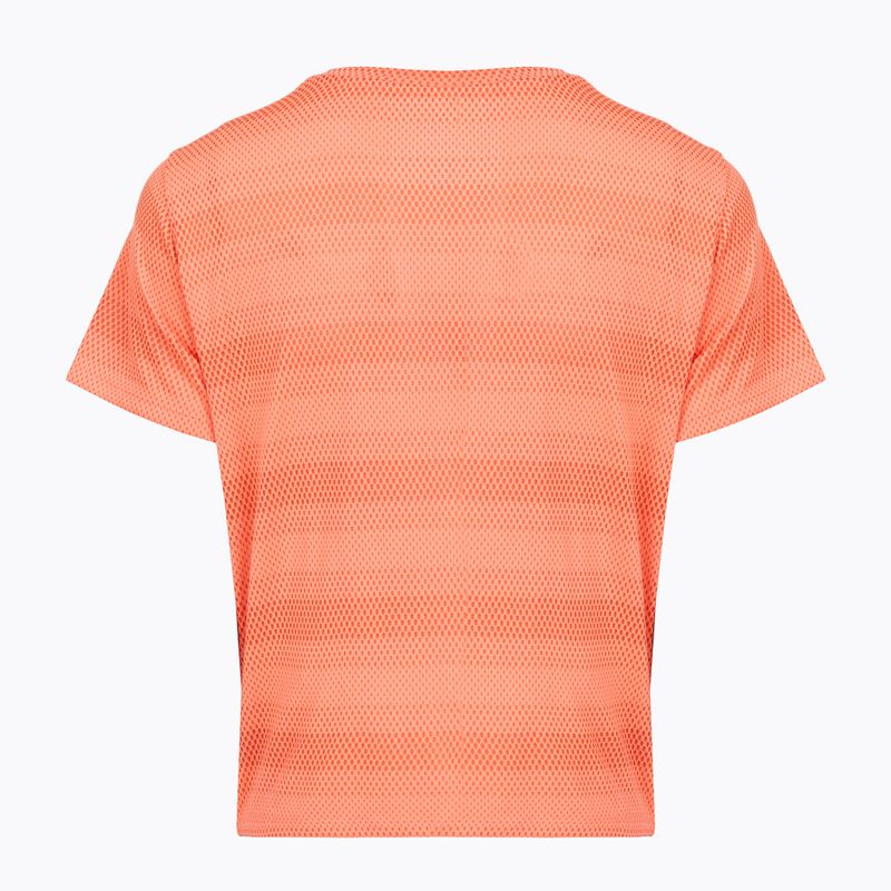 Dámské běžecké tričko Under Armour Velociti electric tangerine/black/green mode 2