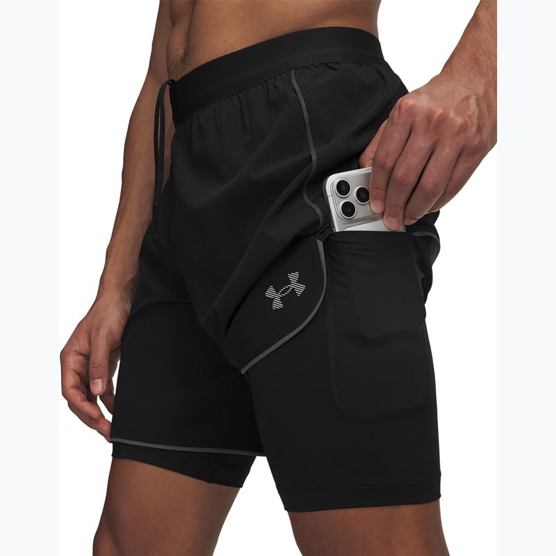 Pánské běžecké šortky Under Armour Velociti Pro 2IN1 Shorts ultimate black/reflective 4