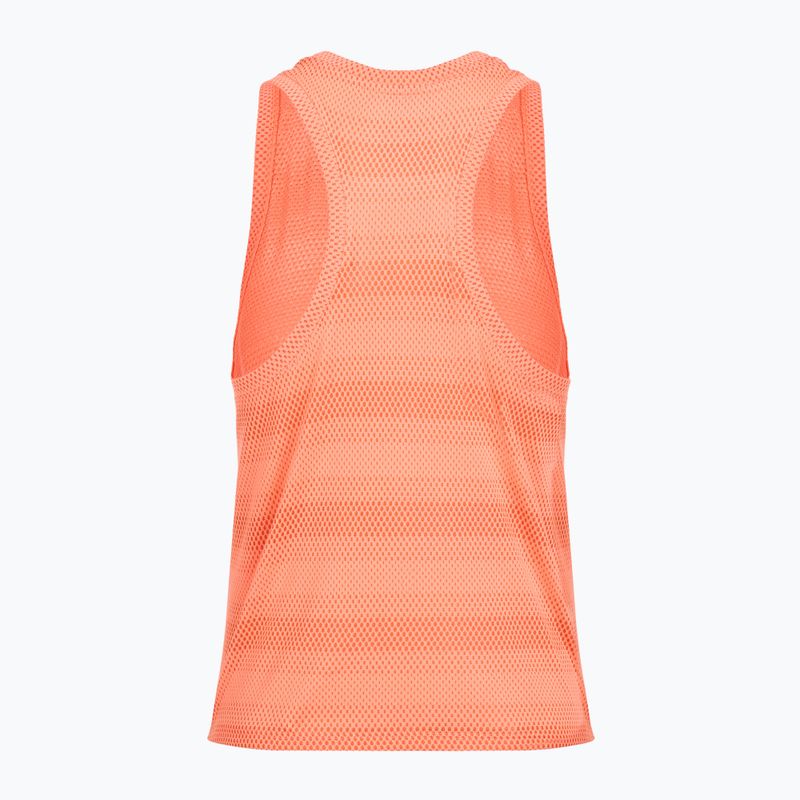 Dámské běžecké tričko Under Armour Velociti Singlet electric tangerine/black/green mode 2