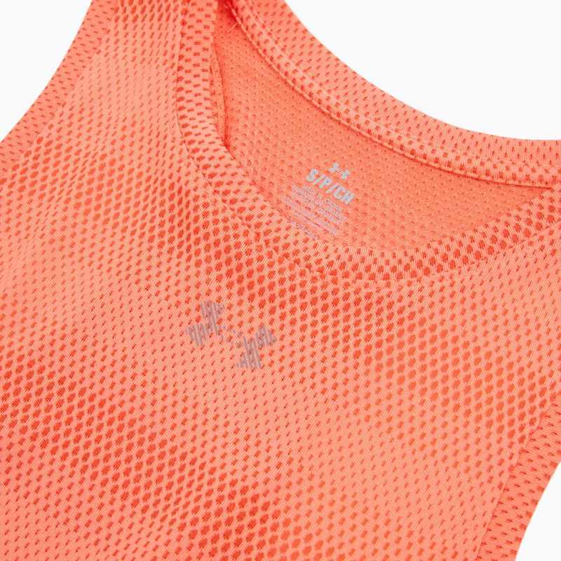 Dámské běžecké tričko Under Armour Velociti Singlet electric tangerine/black/green mode 3
