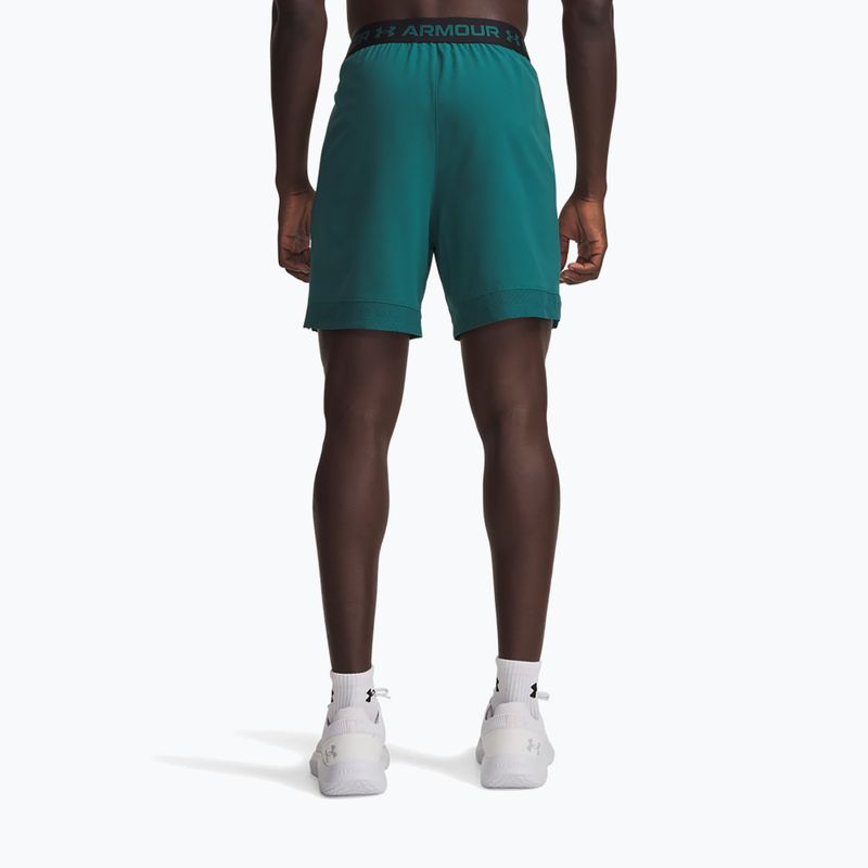 Pánské tréninkové šortky Under Armour Ua Vanish Woven 6in rack green/ultimate black 3