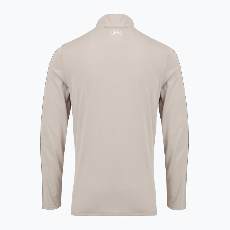 Pánská mikina Under Armour Tech Taping 1/2 Zip timberwolf taupe/black/white 2