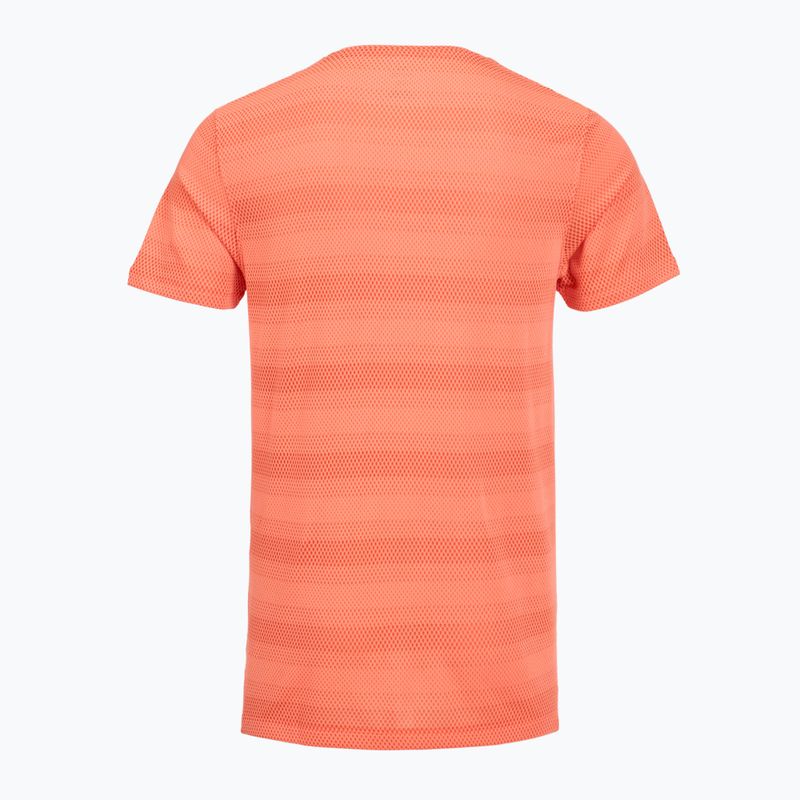 Pánské běžecké tričko Under Armour Velociti electric tangerine/black/green mode 2