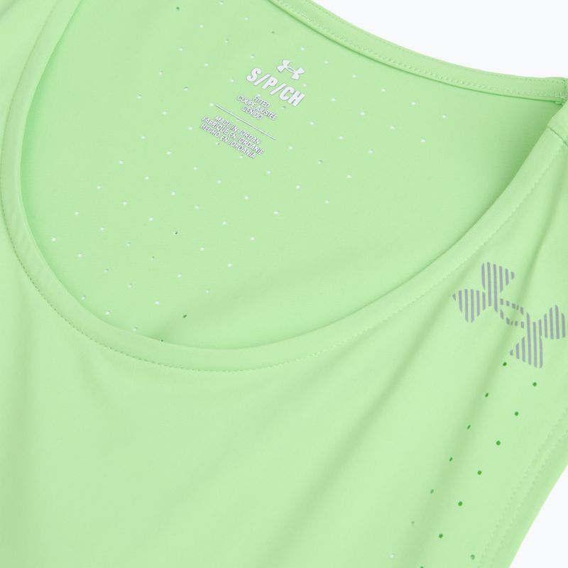Pánské běžecké tričko Under Armour Velociti Pro Singlet lumos lime/white 3