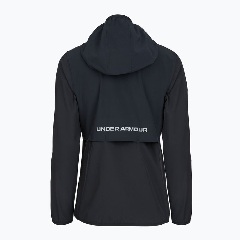 Dámská běžecká bunda Under Armour Velociti Pro Storm black/black/metallic silver 2