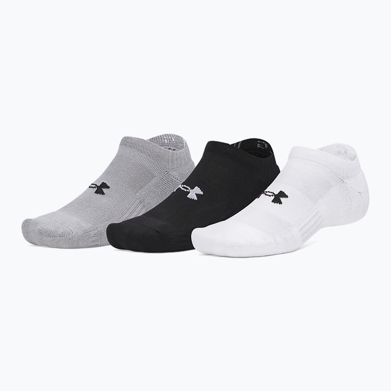 Pánské ponožky Under Armour Performance Cotton NS 3 pack white/steel/steel