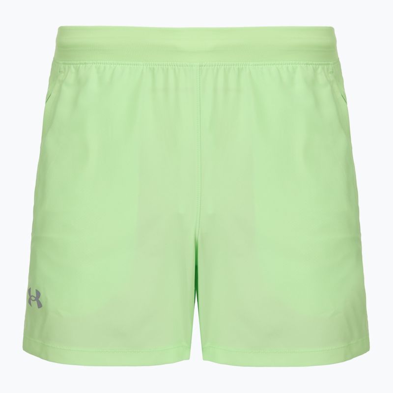 Pánské běžecké šortky Under Armour Launch 5" lumos lime/white