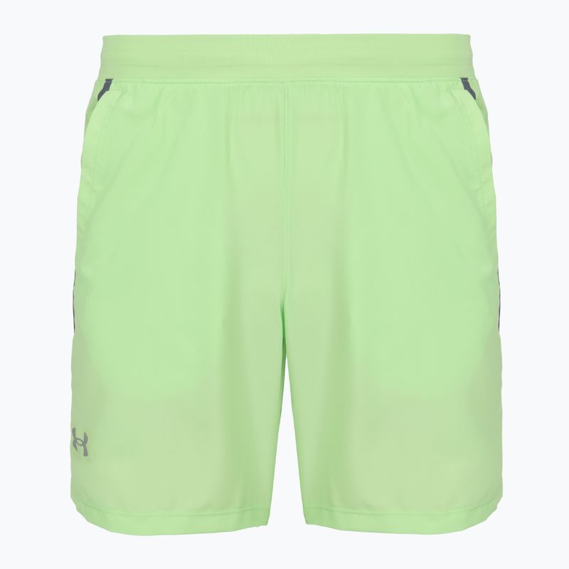 Pánské běžecké šortky Under Armour Launch 7" lumos lime/white