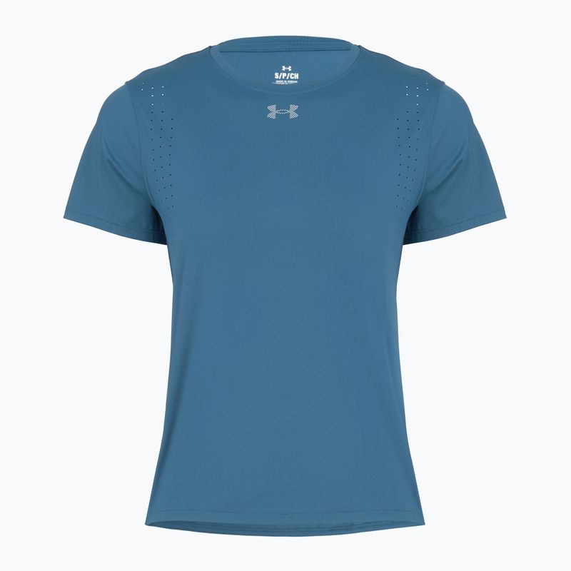 Dámské běžecké tričko Under Armour Velociti Pro wham blue/hyper green/white