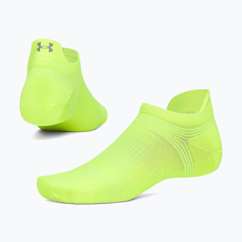 Ponožky Under Armour Velociti Lite S high vis yellow/high vis yellow/white 3