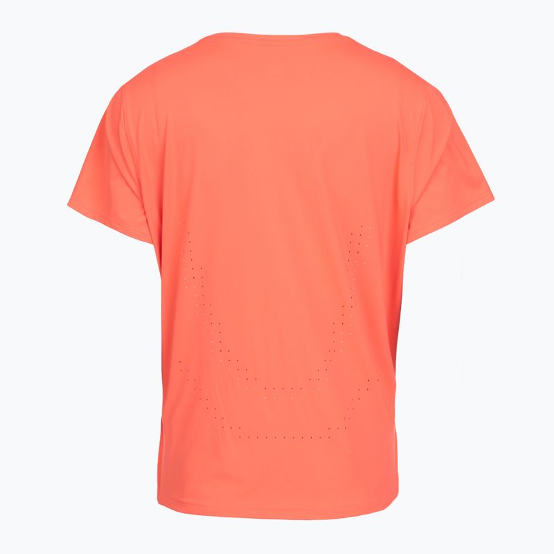 Dámské běžecké tričko Under Armour Velociti Pro electric tangerine/black/green mode 2