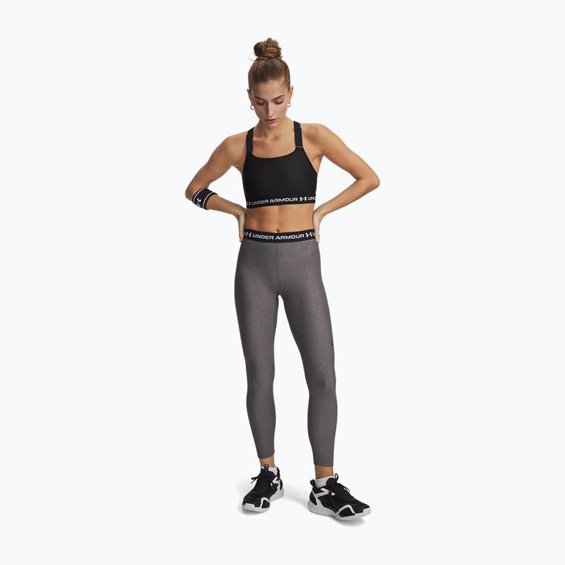 Dámské tréninkové legíny Under Armour HeatGear charcoal light heather/black 2