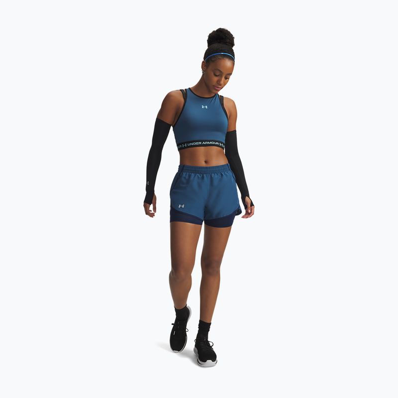 Dámské běžecké šortky Under Armour Fly By 2IN1 wham blue/hyper green/white 2