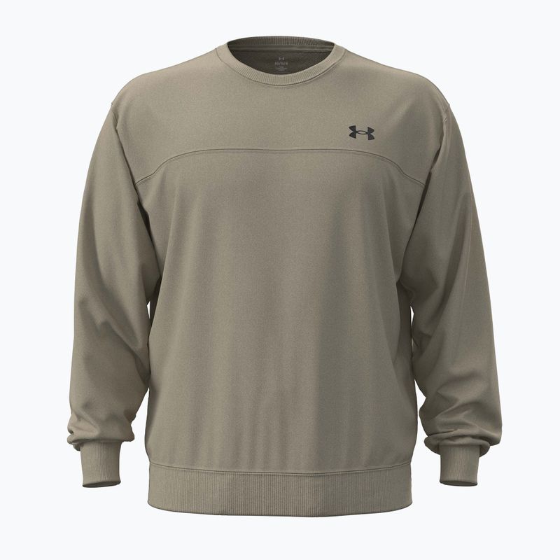 Pánská mikina Under Armour Rival LW Crew city khaki/black 5