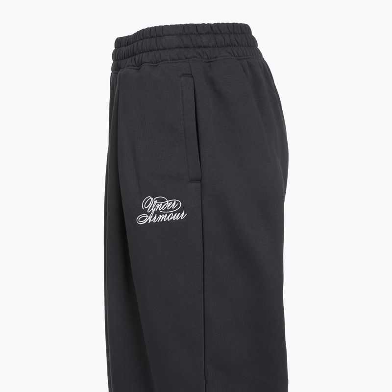 Dámské kalhoty Under Armour Rival Fleece Script black/white 3