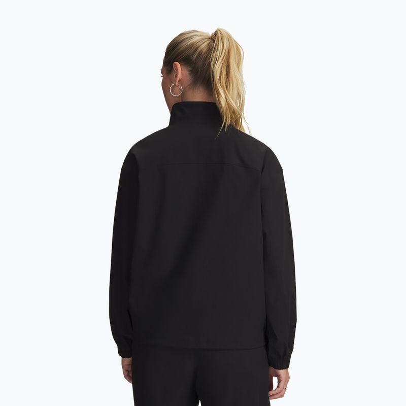 Dámská tréninková bunda Under Armour Unstoppable Woven FZ Jacket ultimate black/ultimate black 2