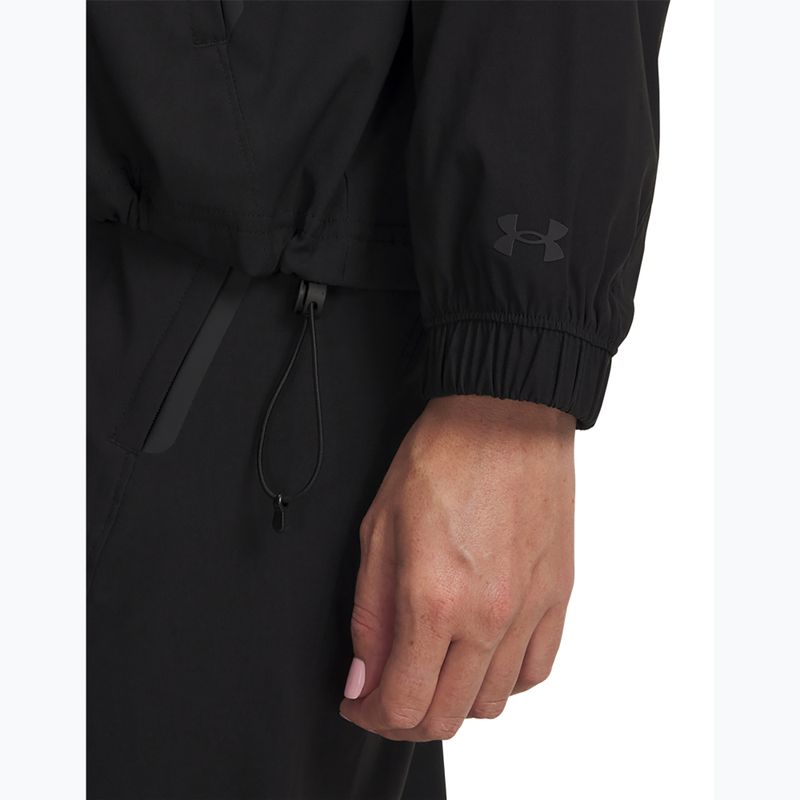 Dámská tréninková bunda Under Armour Unstoppable Woven FZ Jacket ultimate black/ultimate black 3