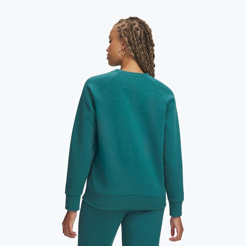Dámská mikina Under Armour Rival Fleece Crew rack green/white 2