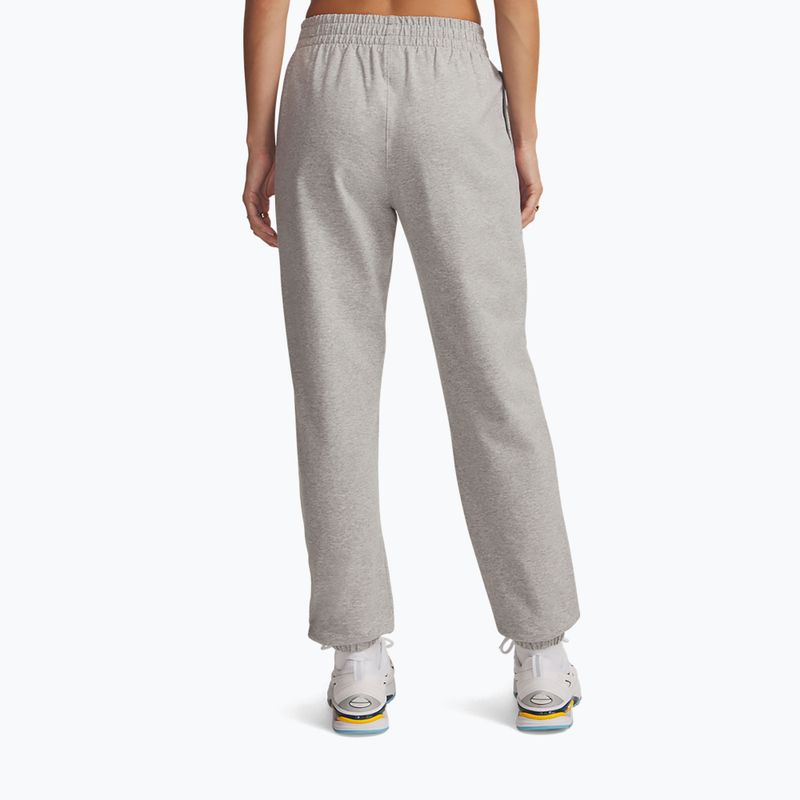 Dámské kalhoty  Under Armour Sport Terry Jogger Mod gray light heather/white 3