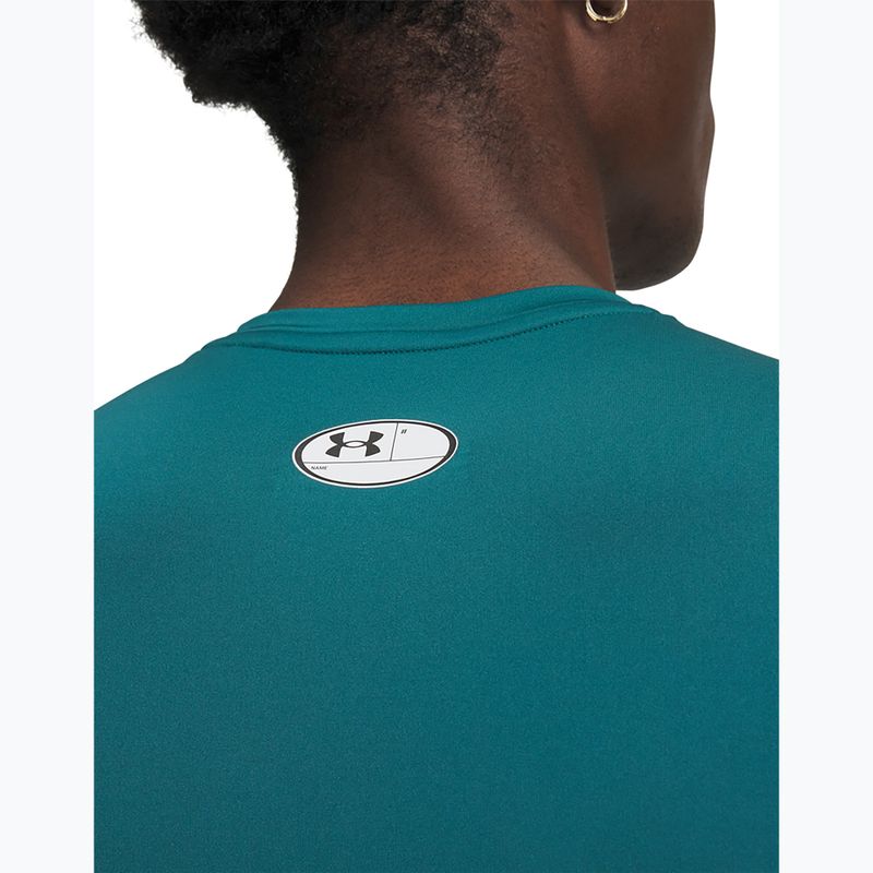 Pánské tréninkové tričko Under Armour HG Armour Comp rack green/white 3