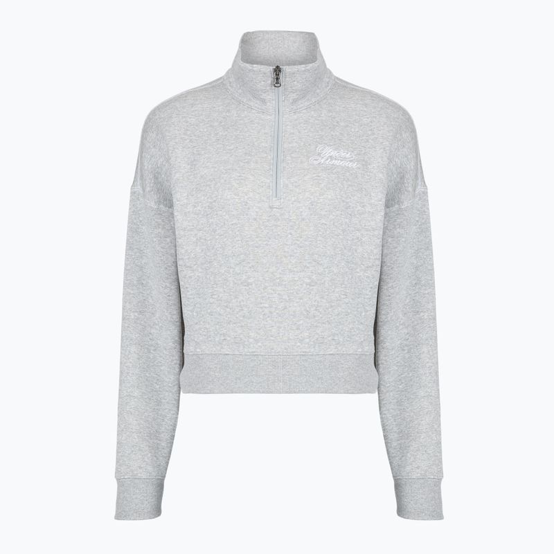 Dámská mikina Under Armour Rival Fleece Script HZ blue gray light heather/white