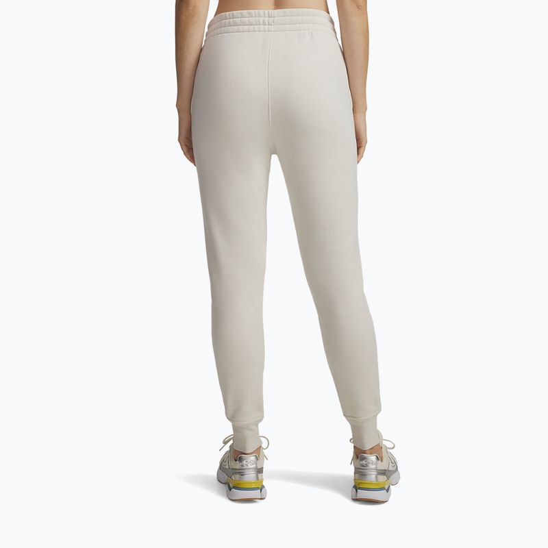 Dámské kalhoty Under Armour Icon Fleece Jogger summit white/white 3