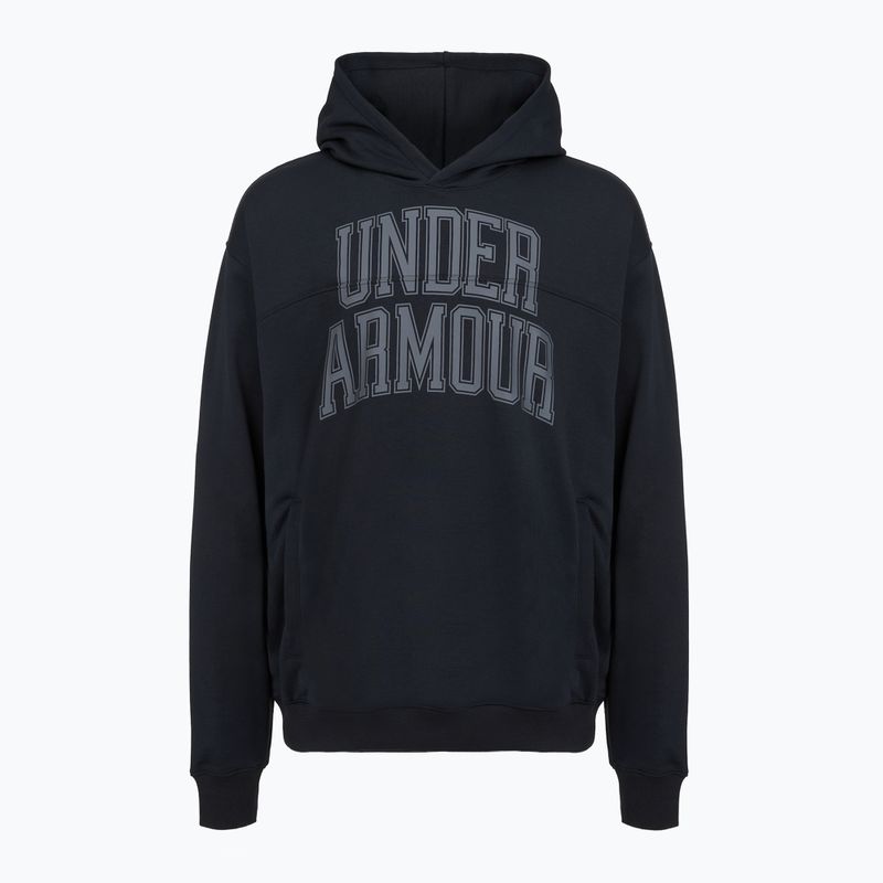 Pánská mikina Under Armour Rival LW Graphic Hoodie black/black 4