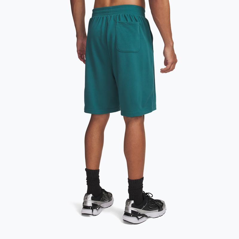 Pánské tréninkové šortky Under Armour Rival LW Graphic rack green/black 3
