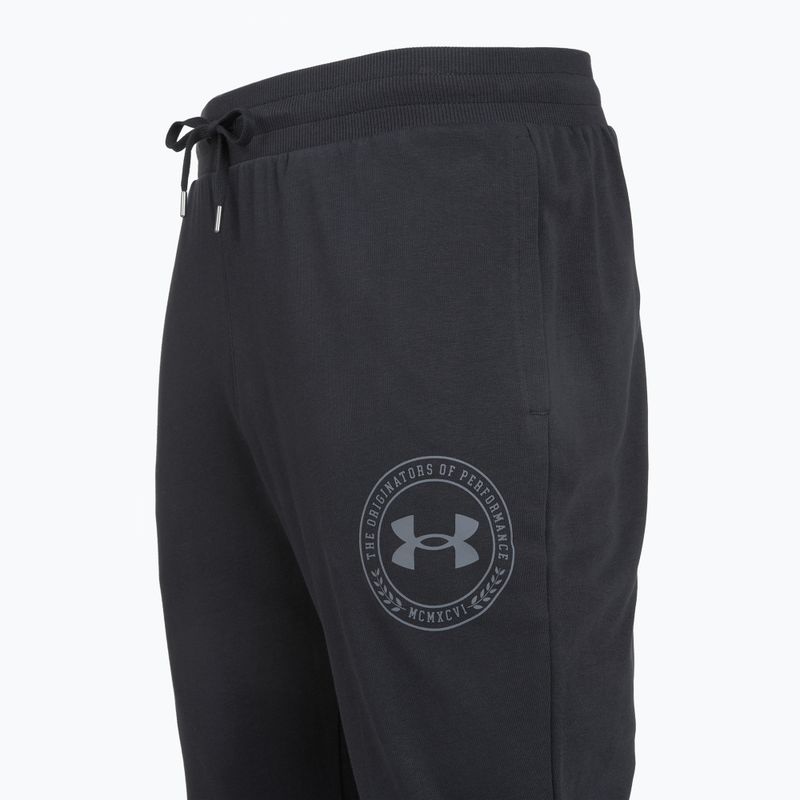 Pánské kalhoty Under Armour Rival LW Graphic Jogger black/castelrock 3