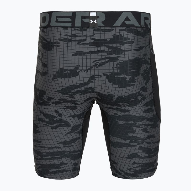 Pánské tréninkové šortky Under Armour HG Printed Long Short black/castlerock/white 2